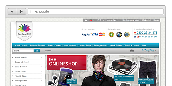 Gambio GX2 Shopsoftware