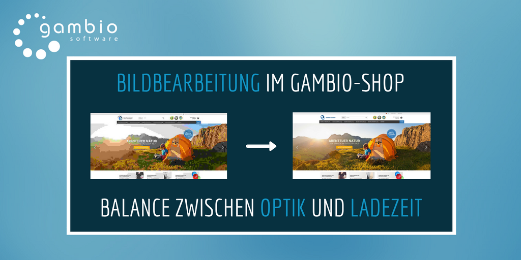 Bildbearbeitung im Gambio-Shop: Balance zwischen Optik und Ladezeit