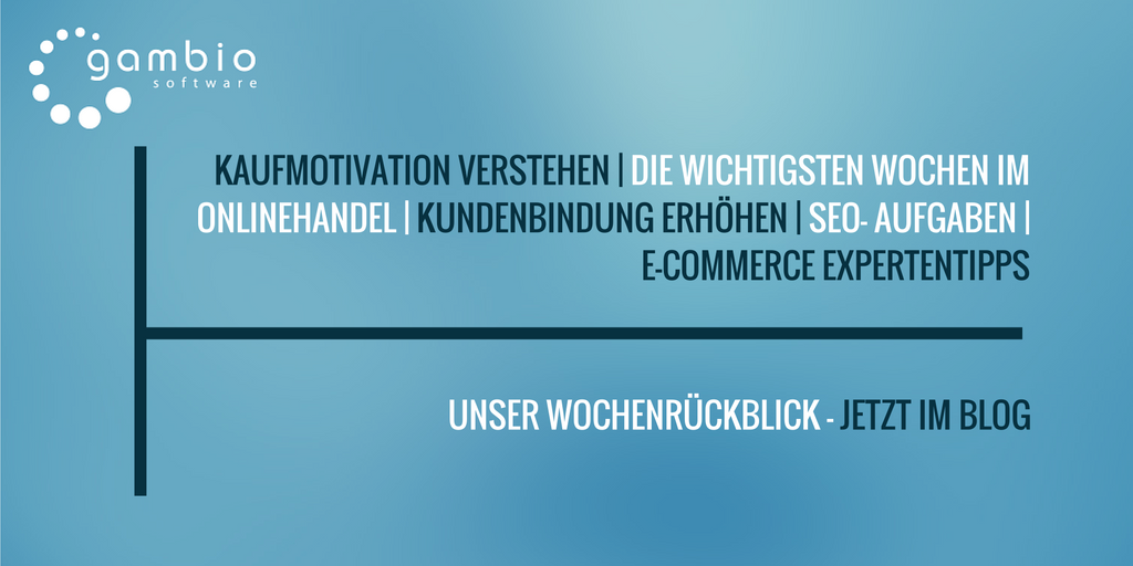 E-Commerce Rückblick: Blogmarks 29/16