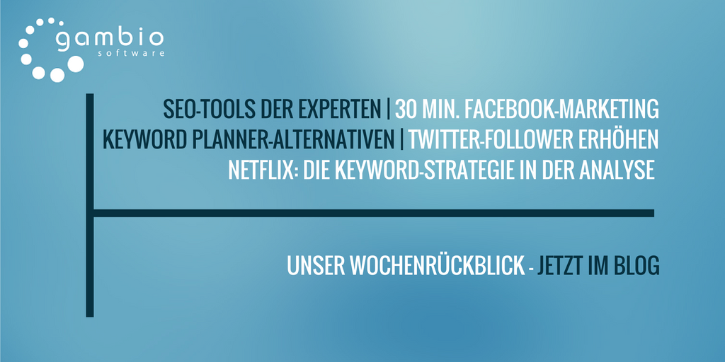 E-Commerce Rückblick: Blogmarks 28/16