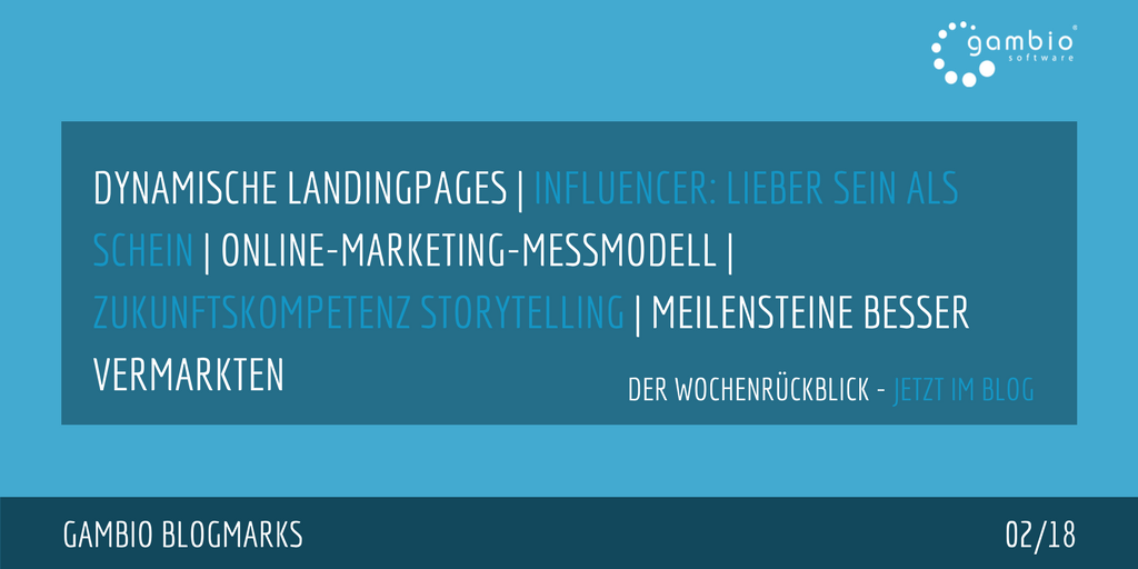 E-Commerce Rückblick: Blogmarks 02/18