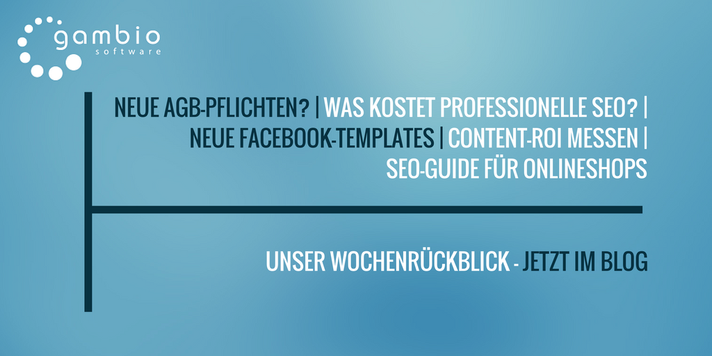 E-Commerce Rückblick: Blogmarks 33/16