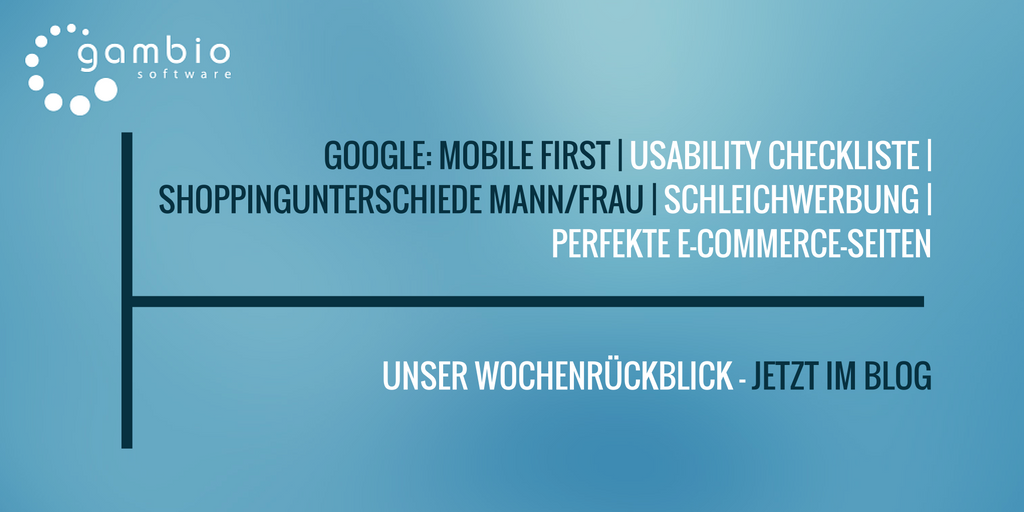 E-Commerce Rückblick: Blogmarks 34/16