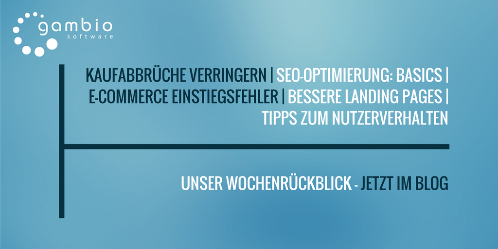 E-Commerce Rückblick: Blogmarks 26/16