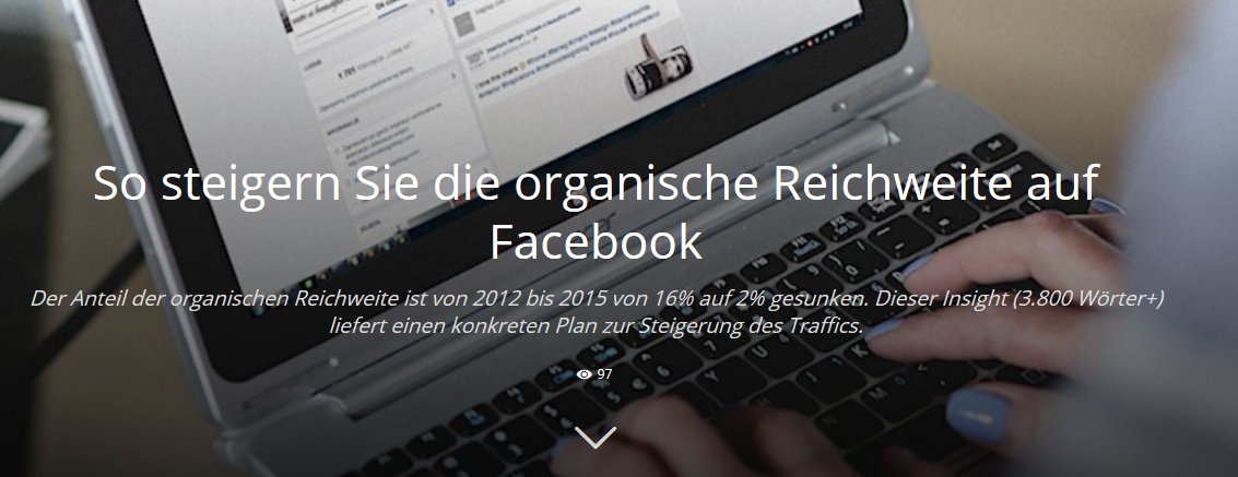 Höhere Reichweite bei Facebook | Blogmarks | Manymize