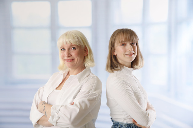 Bild von Birgit und ihrer Tochter