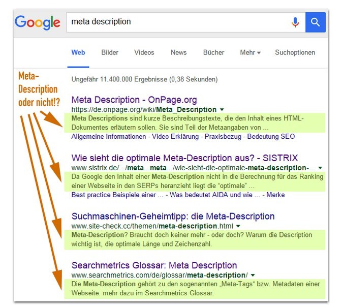 Meta description nutzen oder nicht? Blogmarks
