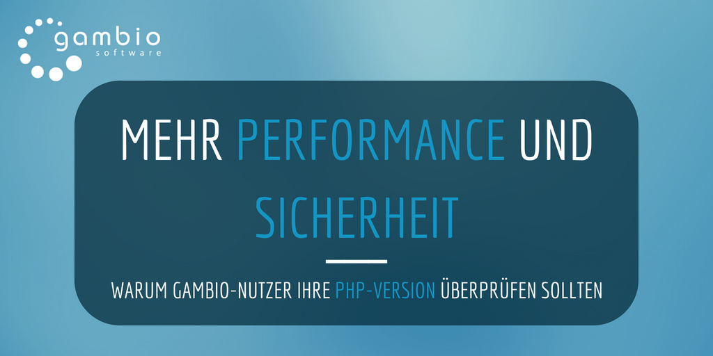 PHP-Version im Gambio-Shop überprüfen