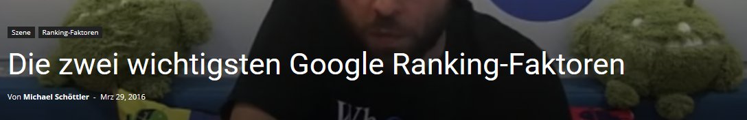 Google Ranking-Fakoren | Blogmarks | SEO-Portal