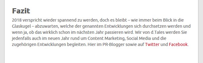 Marketing-Trends für 2018 | Blogmarks | d.Tales