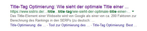 Title-Tags als SEO-Faktor