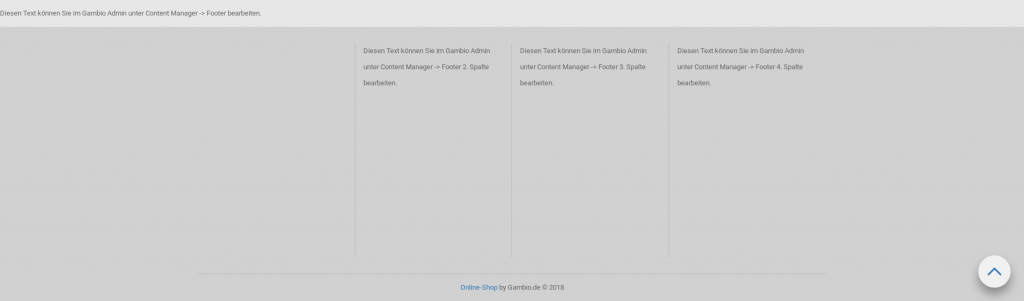 Erste Footer-Spalte ist leer