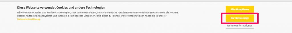 Neue Einstellungen