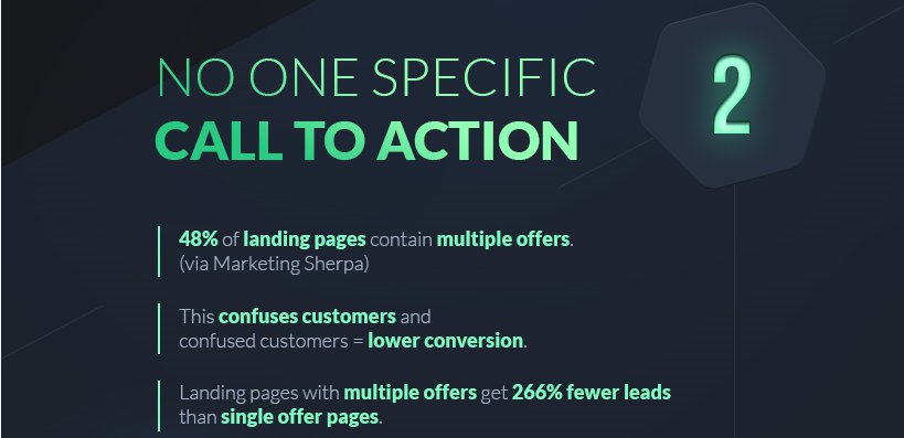 Landing Page Fehler: CTA