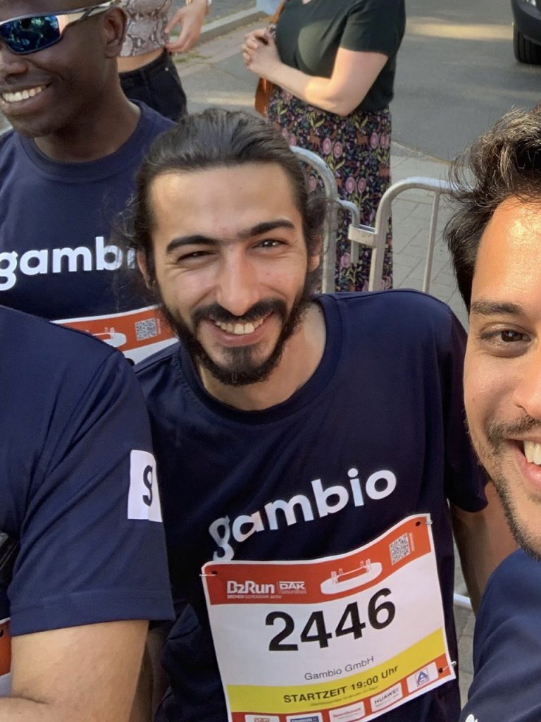 Foto von Ahmed beim B2-Run