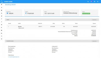 Gambio Admin Bestelldetails