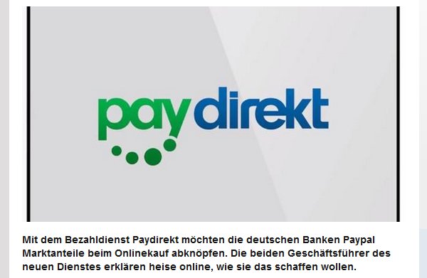 Paydirekt Einführung | Blogmarks