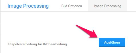 Das Imageprocessing im Gambio-Shop ausführen