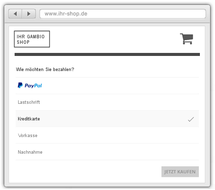 paypal plus im gambio shop