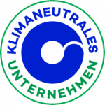 Das Logo für klimaneutrales Unternehmen