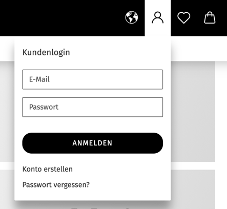 Abbildung 9 – Login im Shop.