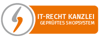 IT-Recht Kanzlei geprüftes Shopsystem Logo